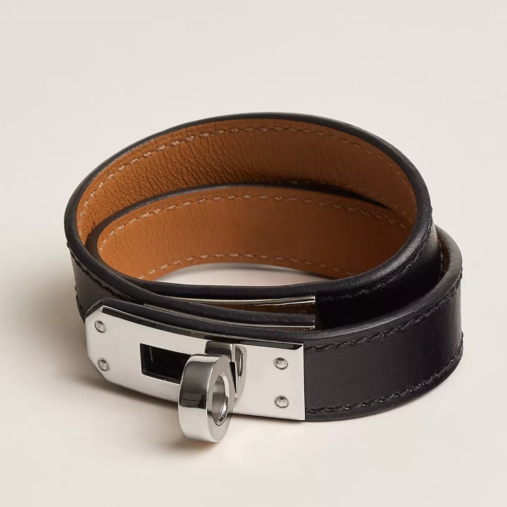 Hermes Authentic Kelly Double Tour bracelet Sz S